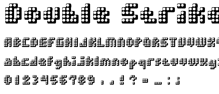 Double Strike font