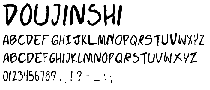 Doujinshi font