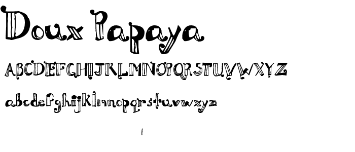 Doux Papaya  font