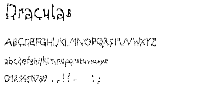 Draculas font