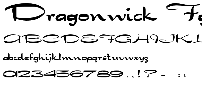 Dragonwick FG font