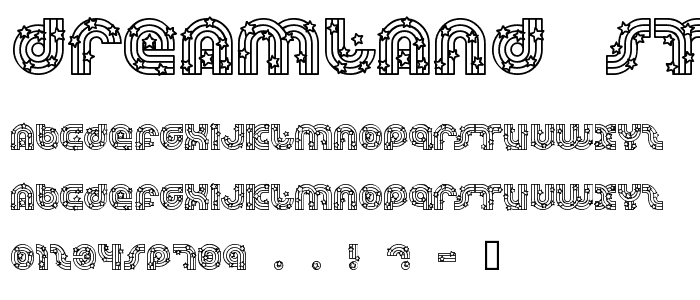 Dreamland Stars font