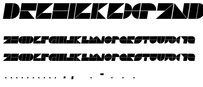 DrebiekExpandedItalic font