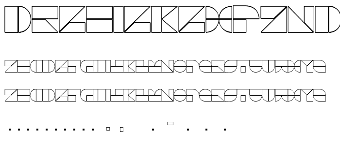 DrebiekExpandedOutline font