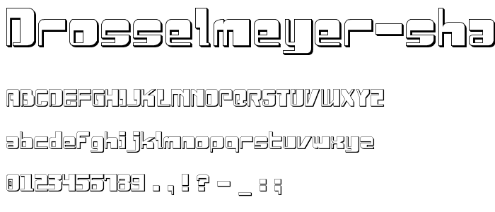 Drosselmeyer Shadow font