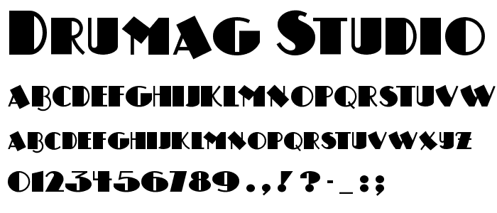 Drumag Studio NF font