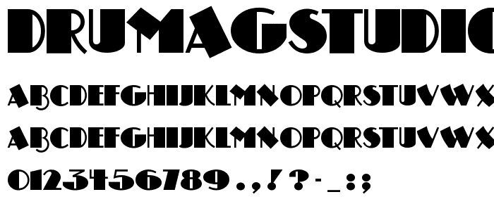 DrumagStudioNF font