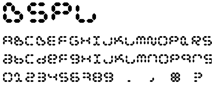 Dspl font