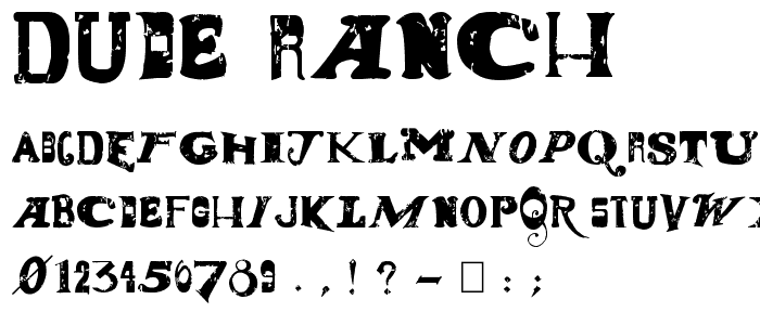 Dude Ranch font