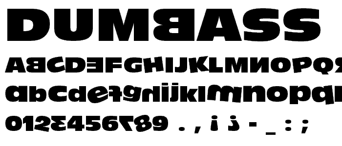 DumbAss font