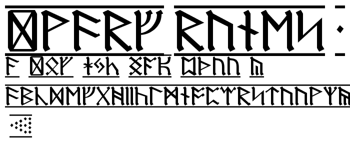 Dwarf Runes 1 font