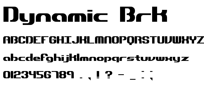 Dynamic BRK font