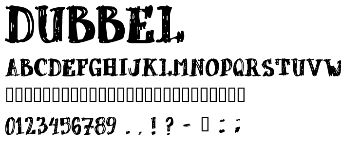 dUBBEL font