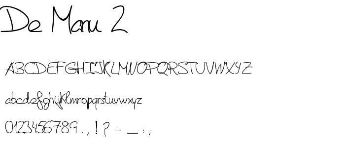 de Manu 2 font