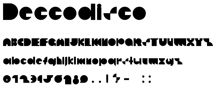 deccodisco font