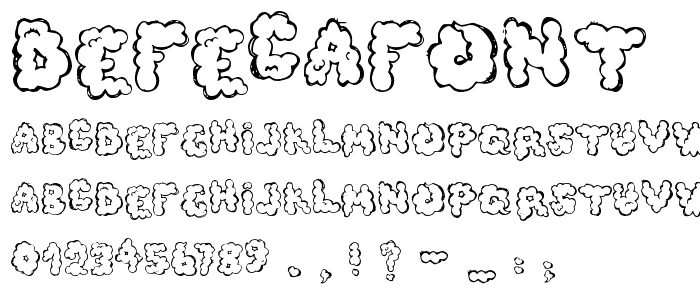 defecafont font