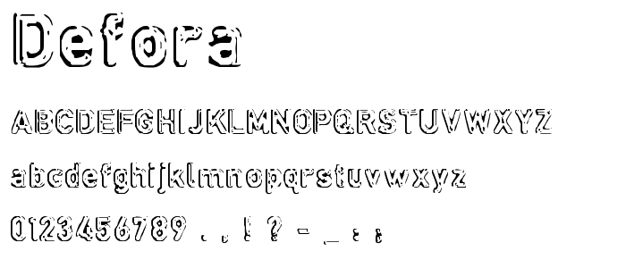 defora font