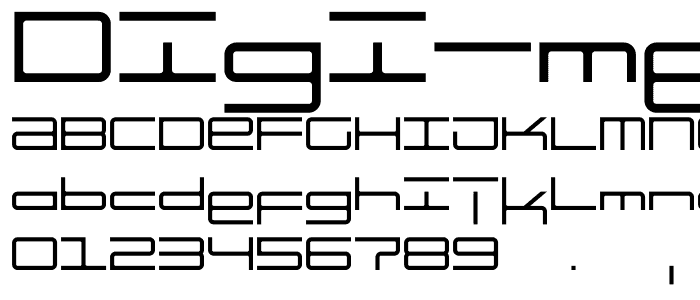 digi Medium font