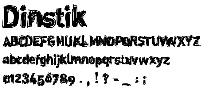 dinstik font