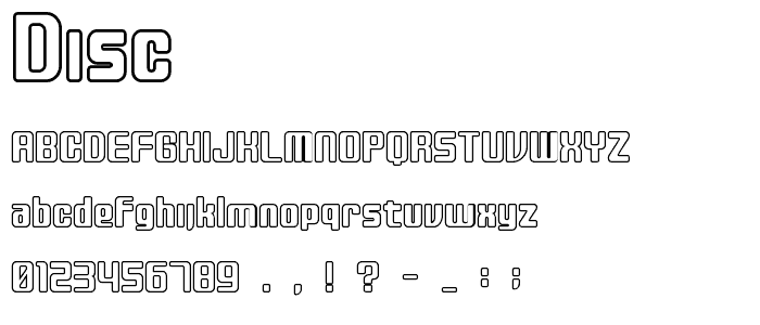 disc font