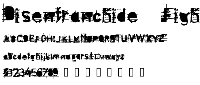 disenfranchide  fightthepower font