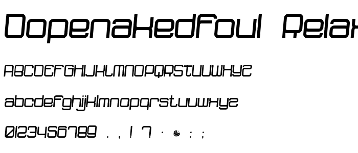 dopenakedfoul relaxed font