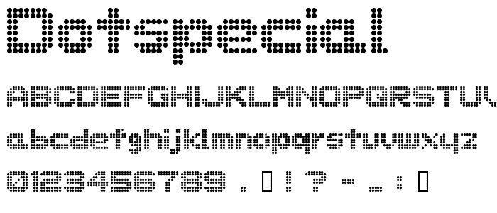 dotspecial font