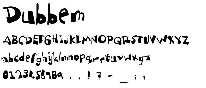 dubbem font