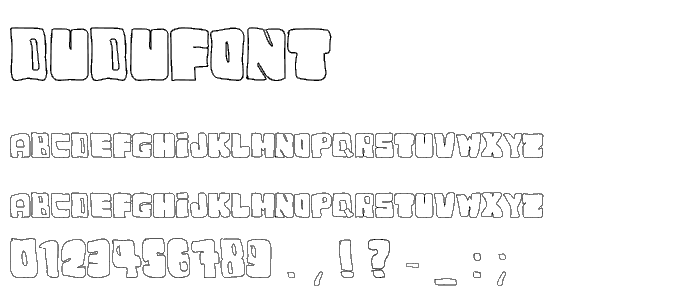 dudufont font