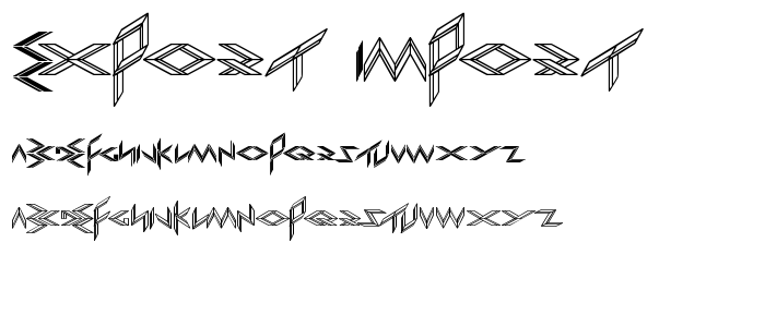 EXPORT import font