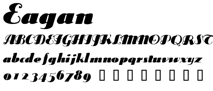 Eagan font