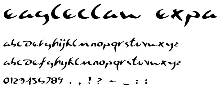 Eagleclaw Expanded font