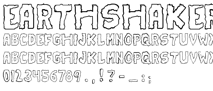 Earthshaker font