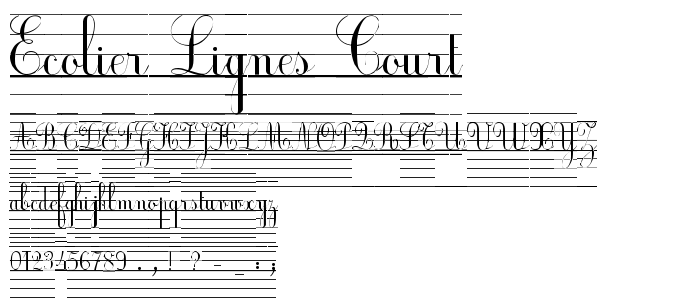 Ecolier_lignes_court font