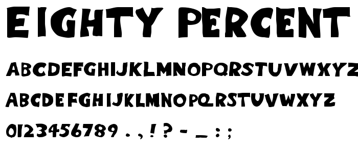 Eighty Percent Caps font