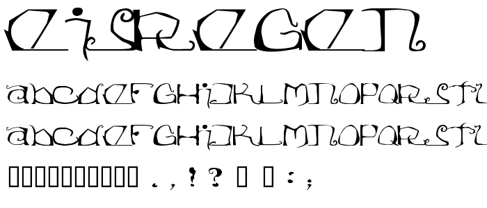 Eisregen font