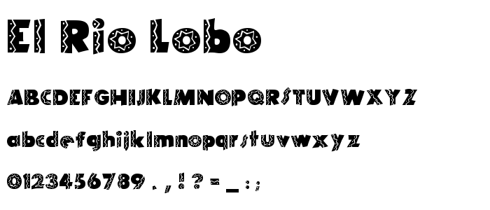 El Rio Lobo font