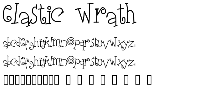 Elastic Wrath font