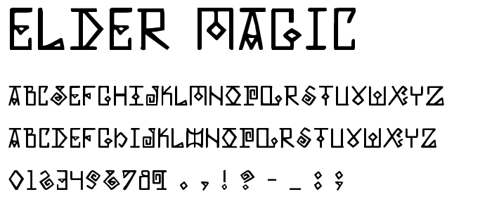 Elder Magic font