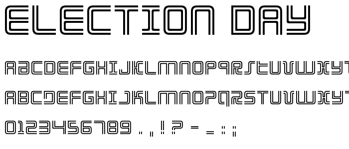 Election Day font