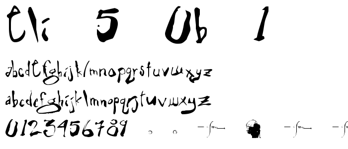 Eli 5.0b 1 font