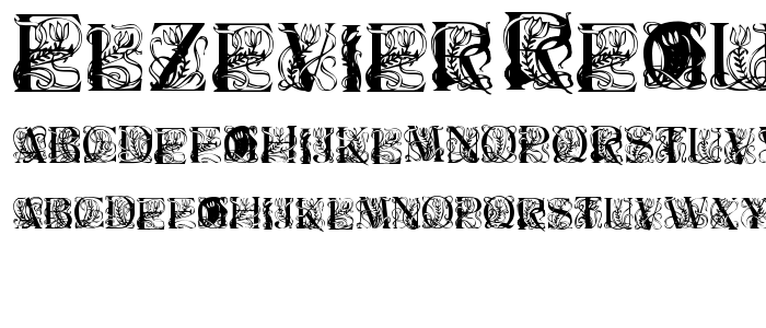 Elzevier Regular font