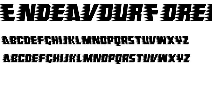 Endeavour forever font