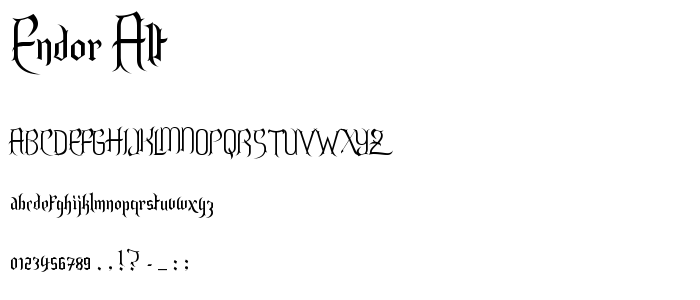 Endor Alt font