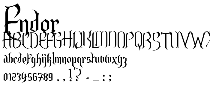 Endor font