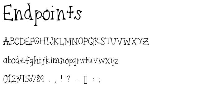 Endpoints font