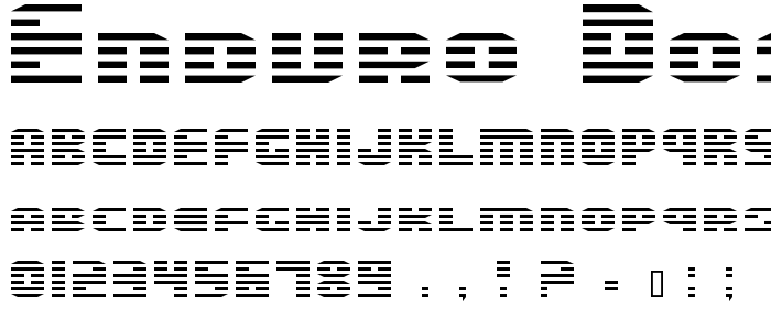 Enduro Dos font