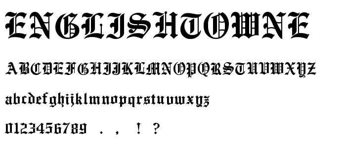 EnglishTowne font