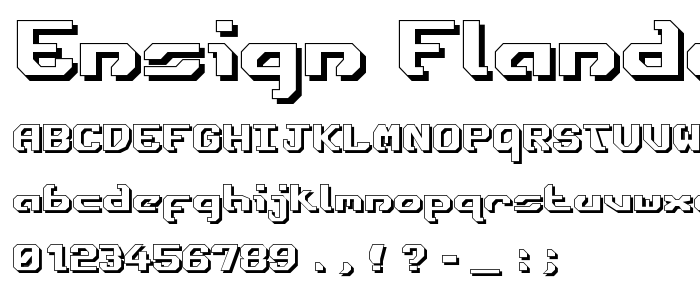 Ensign Flandry Shadow font