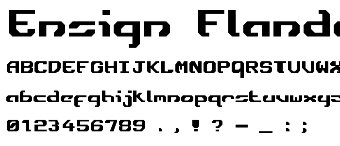 Ensign Flandry font